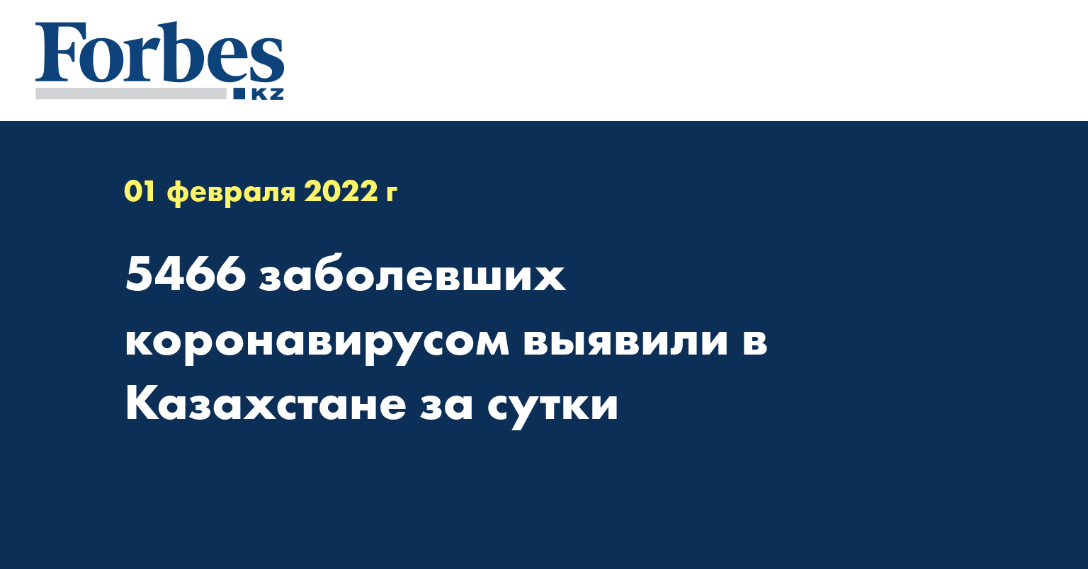 5466 заболевших коронавирусом выявили в Казахстане за сутки