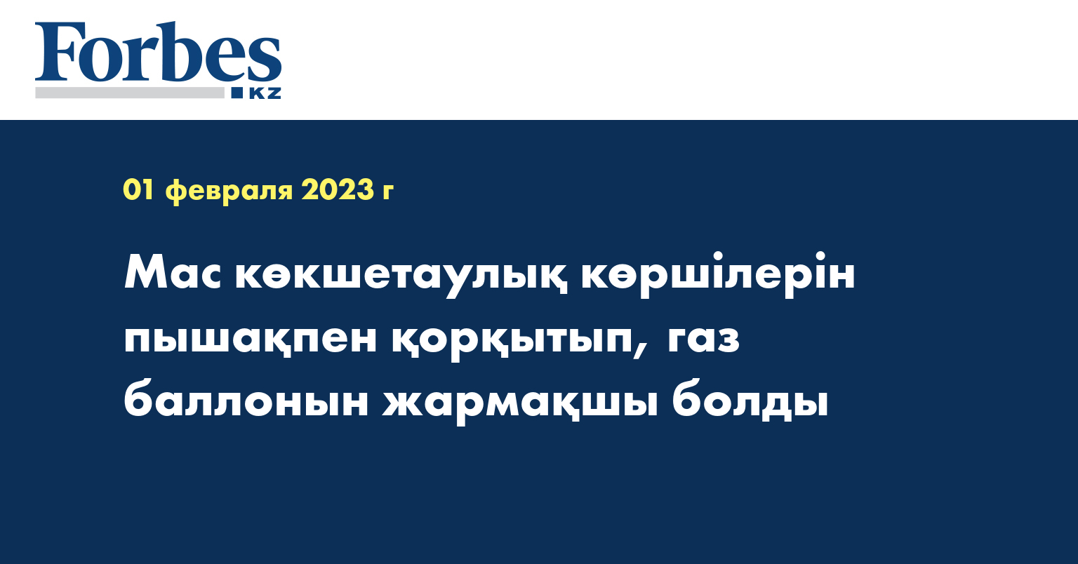 Мас көкшетаулық көршілерін пышақпен қорқытып, газ баллонын жармақшы болды